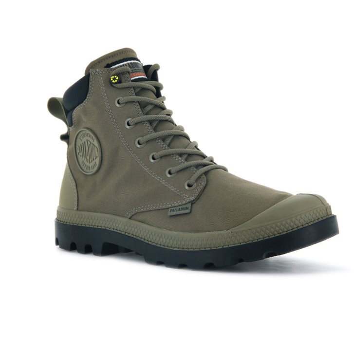 Pánské Boty Palladium Pampa SC Recycle WP+N Olivy Zelené | CZ JCH-21F